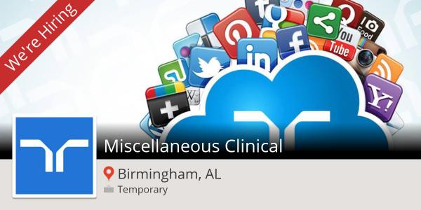 Now hiring a Miscellaneous Clinical in #Birmingham workfor.us/randstadusa/a5… #job