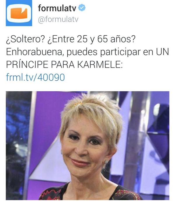 Amador_Rivas's tweet photo. No lo desaprovechéis leones, la Karmele quiere salami del bueno. http://t.co/yNS5SRgd4E