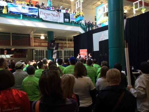 YouthCentralYYC's tweet photo. Congrats @UnitedWayCgy on an awesome campaign kick off event! #United4YYC http://t.co/OOVGboFNB6