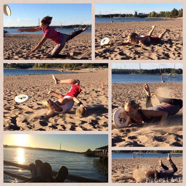 Summer is not over yet! Only 8 days to the final and we are almost getting horizontal..  #sunnyhelsinki #ultimatelife