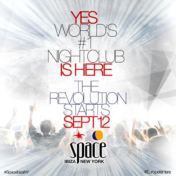 RISE__NY's tweet photo. The dawn of a new day is here! The worlds #1 club, @SpaceIbizaNY, officially opens in NYC on September 12th!! http://t.co/fR8aNtN0ke