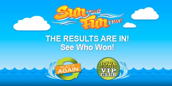 ialottery's tweet image. And the moment you've all been waiting for...The #SunTimeFunTime WINNERS! bit.ly/IALOT_STFTWinn…