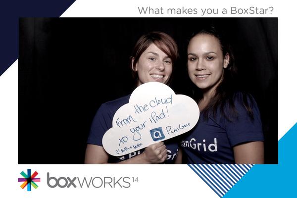 BoxStar's tweet photo. @plangrid Thanks for coming by the #BoxStar Booth at #BoxWorks! http://t.co/AhxTC3x9uT