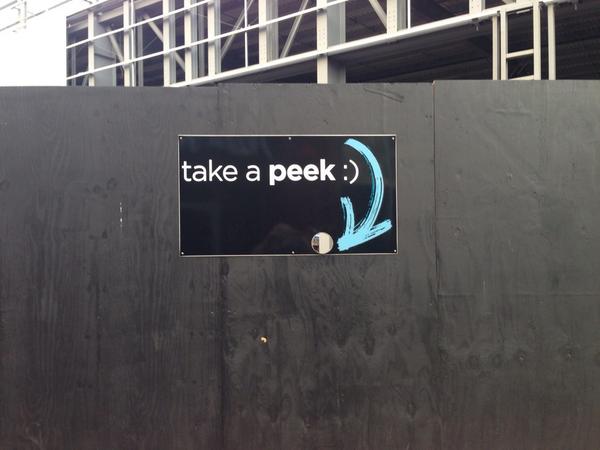 This CTA was working very well. New shop being constructed at Mall. Sat and watched almost 35% of passers by look :-)