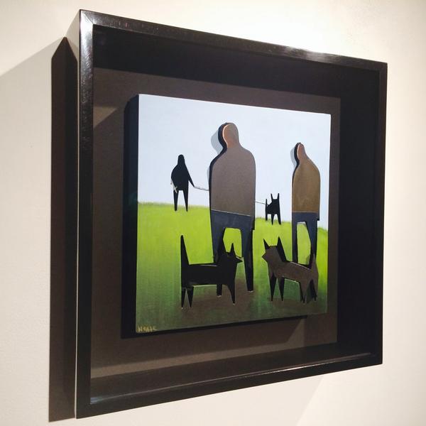 JohnJonesLondon's tweet photo. Team #JJ @elms_lesters PV of talented Adam Neate's #Dimensionalism #framed by @JohnJonesLondon #contemporaryart #3D http://t.co/qOEJ19o3Vt