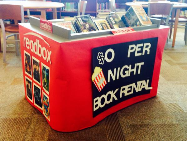 librarypageCMS's tweet image. Come check out our new displays at the CMS Library! #inspiringreaders #readbox