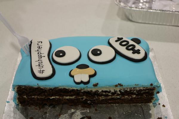 bgmerrell's tweet photo. Only the head remains of the #golang gopher cake from the @utahgophers Meetup. http://t.co/BXTGDcaEQS