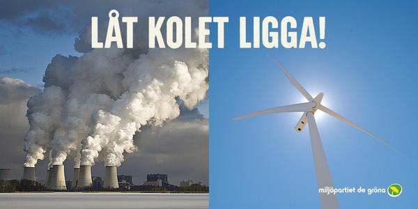 miljopartiet's tweet photo. Varför ska det överhuvudtaget eldas kol? Vi vill stegvis förbjuda kolkraft i hela EU. Framtiden är förnybar! #dinröst http://t.co/dWJy7CuqgI