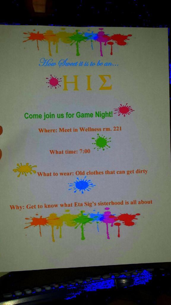 EtaSigSWOSU's tweet photo. A night full of FUN and FELLOWSHIP!!! We want to meet you!!! #etasig #SWOSU #eternalsisterhood http://t.co/T6k8ExCAca