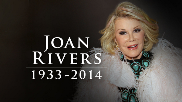 RIP Joan Rivers. Your razor sharp wit and fashion sense were legendary. You will be missed.