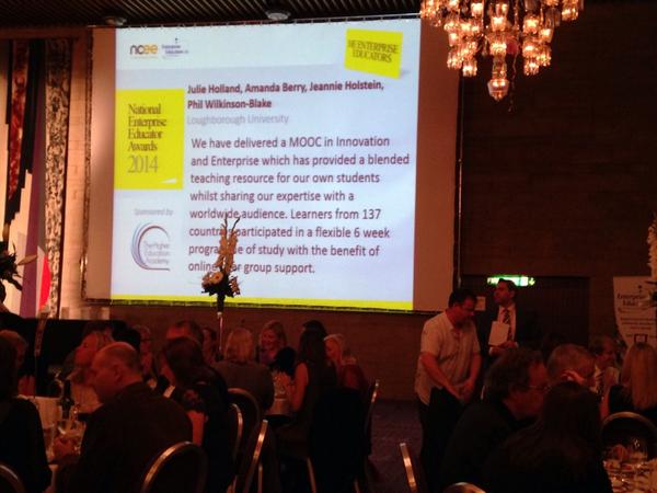ajberry25's tweet photo. Mooctastic @LboroSBE fingers crossed for this evening's award ceremony #IEEC2014 @Julie_Holland87 @theinsightedge http://t.co/RR01UigI3G
