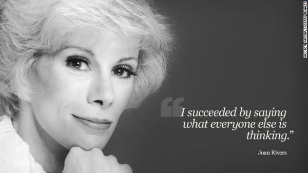 Known for her sharp wit, Joan Rivers wasn't afraid of controversy. cnn.it/1pOzk4v