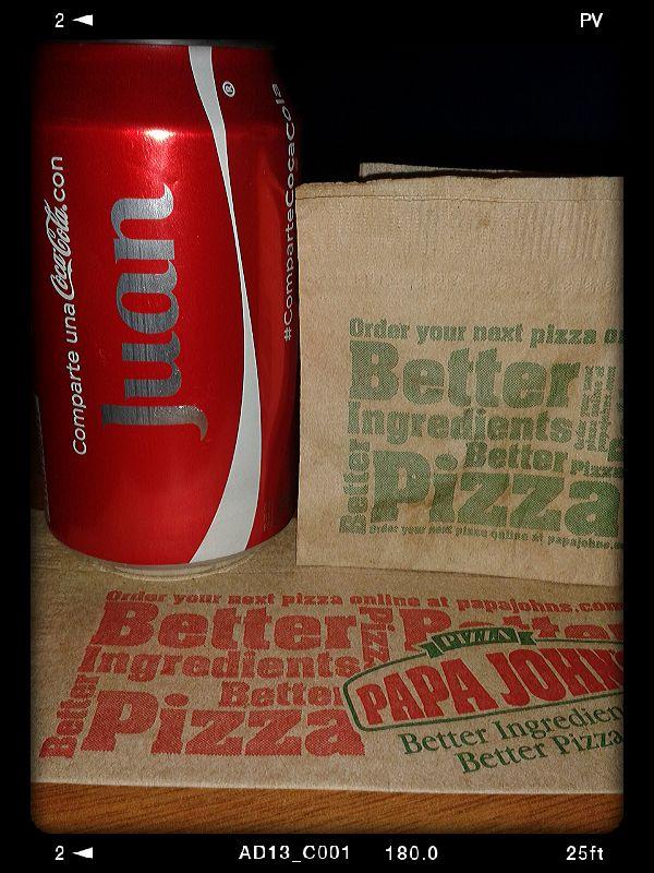 mrjaiba's tweet photo. Mmmmm # rico #CocaCola #PapaJohns http://t.co/6BxBRMgXkw