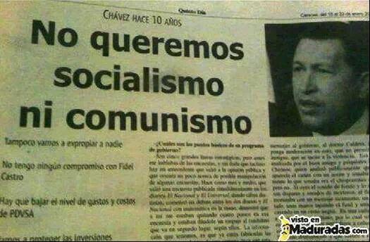 Resultado de imagen para chavez no soy  comunista