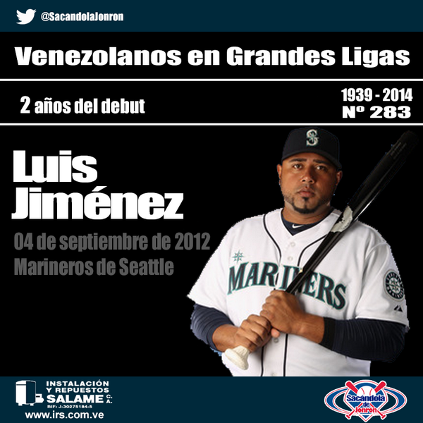 ElProspectoWeb's tweet photo. Hoy 4 de septiembre se cumplen 2 años del debut en @MLB del 1B venezolano @semprunio con @Mariners http://t.co/JVqzDM4hlI
