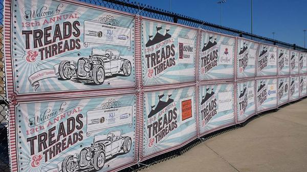 KUcancercenter's tweet image. Gearing up for 13th annual #TreadsAndThreads to celebrate our generous @kucancercenter supporters at @kansasspeedway!