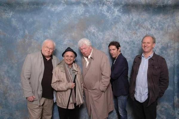 DocWhoCast's tweet image. Colin, Sylvester, Tom, Paul, and Peter :)