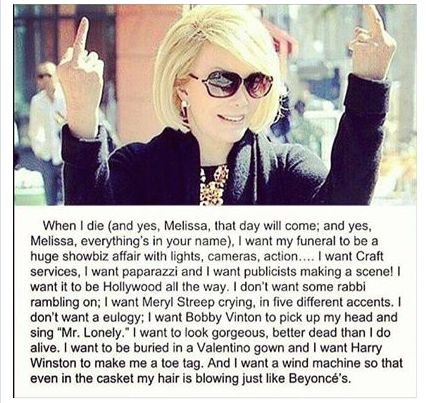 ScorsettiDesign's tweet photo. Style Queen @Joan_Rivers http://t.co/fEBUouFZb7