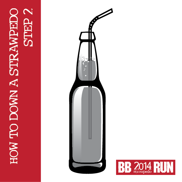 StrawpedoRun's tweet photo. How to Down a #Strawpedo : STEP 2 of 4. Insert the BENDY STRAW into the Alcoholic cooler. http://t.co/pZ0QziG5O6