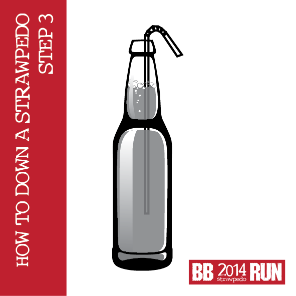 StrawpedoRun's tweet photo. How to Down a #Strawpedo : STEP 3 of 4. Bend the BENDY STRAW over the lip of the bottle. http://t.co/HtkL1Anety