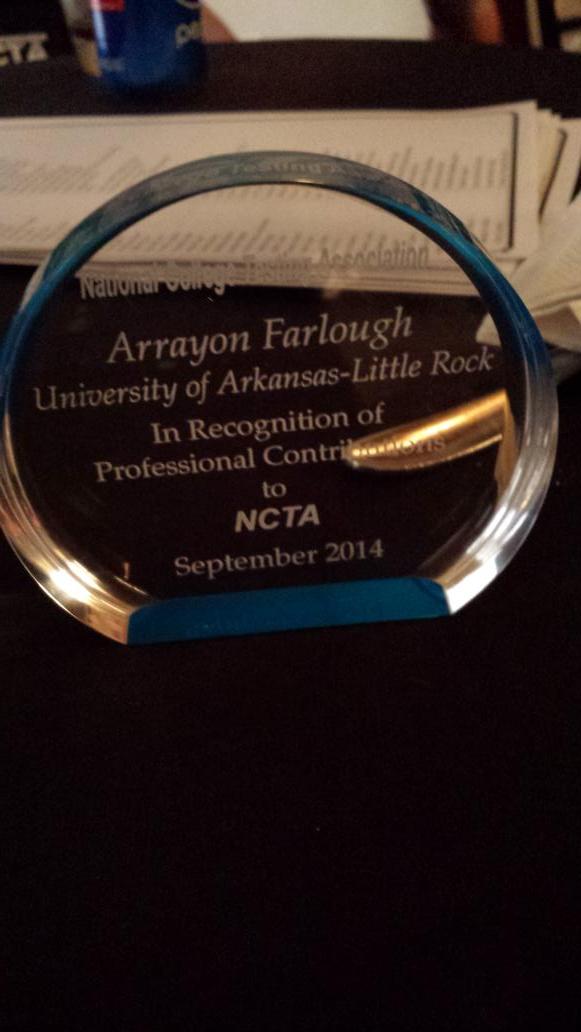 I'm at the volunteer reception...they really know how to make a girl feel special. #iloveawards #ncta14