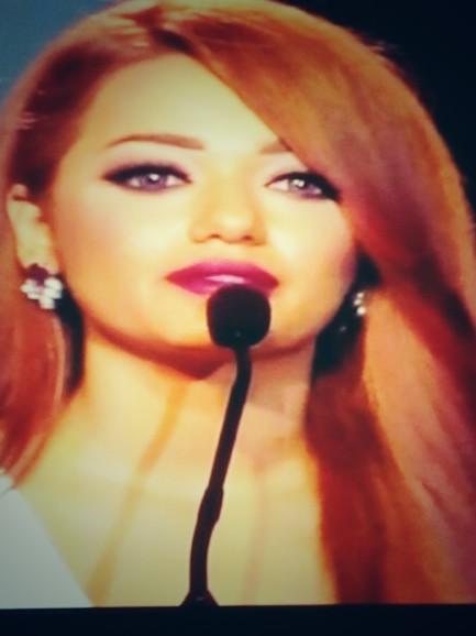 marosha1993's tweet photo. مبررووك يا ملكة واحنه فخورين بيج وبالتوفيق بكل حياتك 😍😍😍💃💃💃🙏🙏🙏🙏  #RahmaRiad  #murexdor2014  #murexdor  @RahmaRiad http://t.co/E0JvwlcaKy