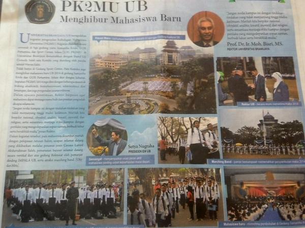 raja_brawijaya's tweet photo. Liputan PKKMU Raja Brawijaya 2014 di Koran @hariankompas hari ini :D http://t.co/v6vD4LsezN