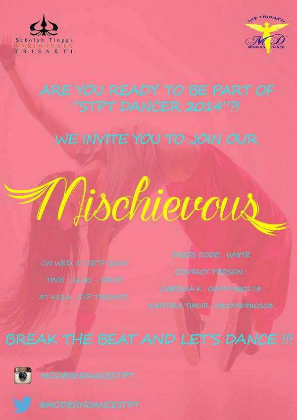 Love to dance? come and join our ukm!!