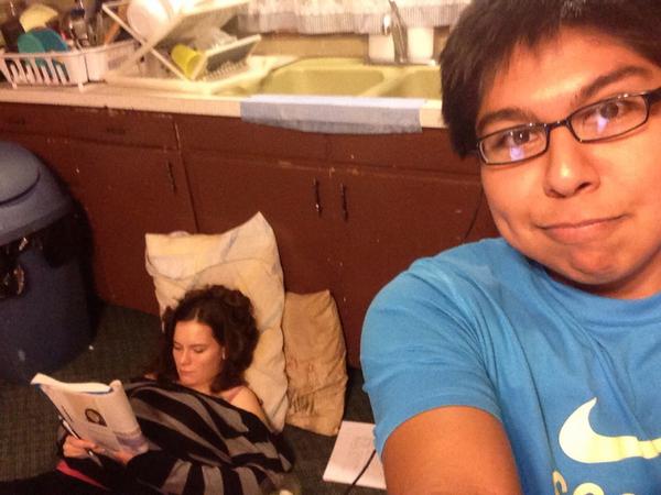 Sir_Sanchez_'s tweet photo. She really wanted to do homework on the floor! #studybuds http://t.co/cQXdezQpzm