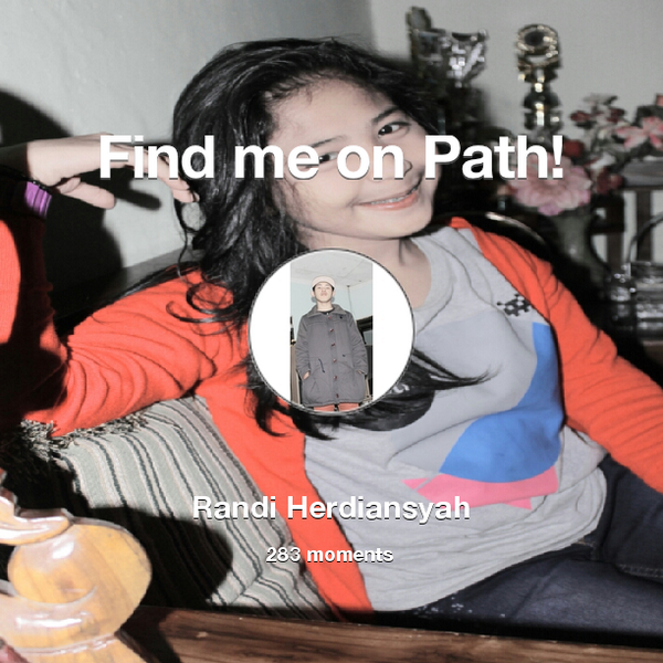 RandiH_'s tweet photo. I've shared 283 memories with my friends on #Path - see them now at http://t.co/nv2kxHyKPe! #thepersonalnetwork http://t.co/sZGVaMpSsu