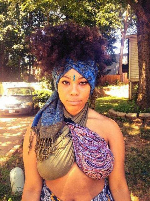 Modelusplus's tweet image. scarf Top ♥