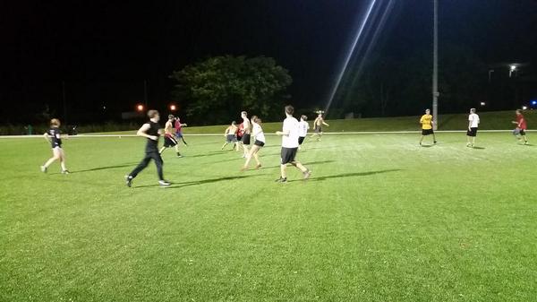 Awesome 2nd practice! New people are sticking around and learning the game step by step! Stepping up the intensity!