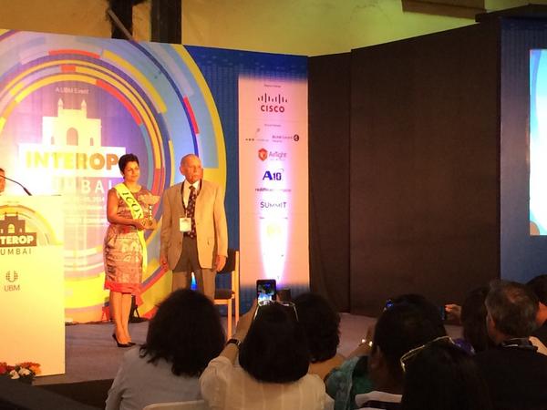 <a href="/interop_india/">INTEROP MUMBAI</a>  Krithika Reddy <a href="/facebook/">Facebook</a> India Head being felicitated by FC Kohli