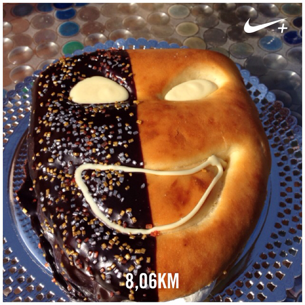 Empezando la mañana !!! Acabo de correr 8,06 km a un ritmo de 4'54"/km con Nike+. #nikeplus