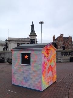 HullFerens's tweet photo. Ta dah! Come and see what the #FutureFerens are up to in #QueenVictoriaSquare 12noon - 7pm today! #3am #SecretShed http://t.co/odCakKQkuf