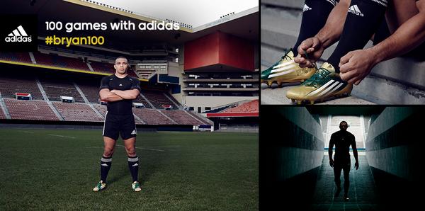 adidasZA's tweet image. #showyourstripes for Bryan Habana as he celebrates his 100th test cap in the green and gold with adidas tomorrow.