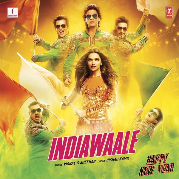 صور شاروخ+ديبيكا+أبهيشك+سونو+بامان+فيفان بوسترات اغنية Indiawaale من فيلم happy new year Bwwd-4CCUAAslKM