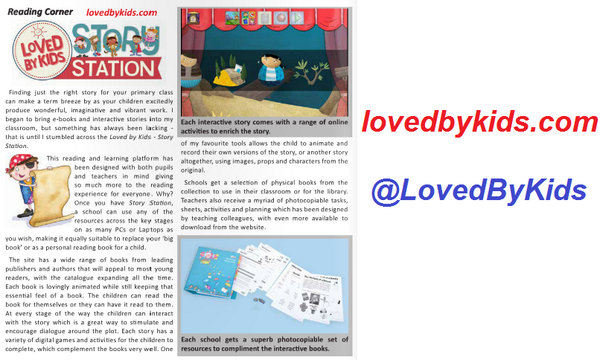 UKEdMag's tweet photo. Read our review to the superb reading &amp; learning platform, @LovedByKids at http://t.co/ZI56uXLeQi #ukedchat http://t.co/AwKVohkYV8