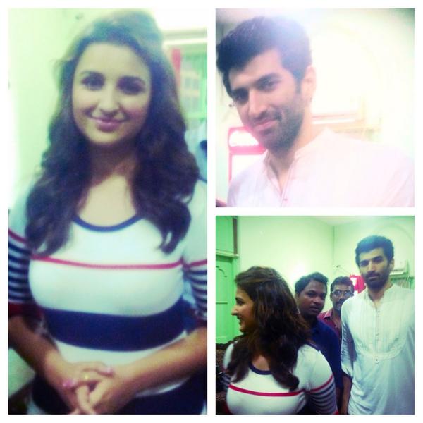 rudrani_rudz's tweet image. It&apos;s been a crazy and awedsome  day with @ParineetiChopra and #adityaroykapoor  ! #funinterview #wilsoncollege