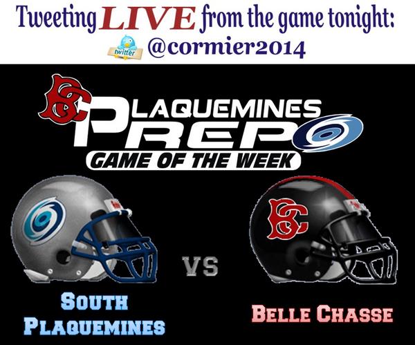 cormier2014's tweet photo. Game of the Week- South Plaquemines @ Belle Chasse.....Also Retiring Chris Henry's #1 Jersey Tonight! http://t.co/d0SsSI0CK0