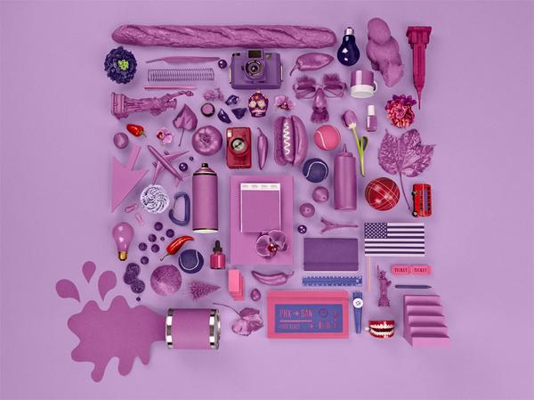 NEUTRYcom's tweet image. Una composizione ispirata al colore #Pantone del 2014 "Radiant Orchid" per augurarvi buon primo #weekend di settembre