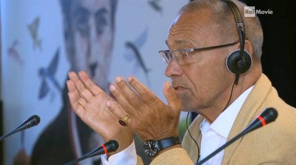 raimovie's tweet photo. #Venezia71 Andrej Končalovskij in conferenza http://t.co/dwUwtxyXis