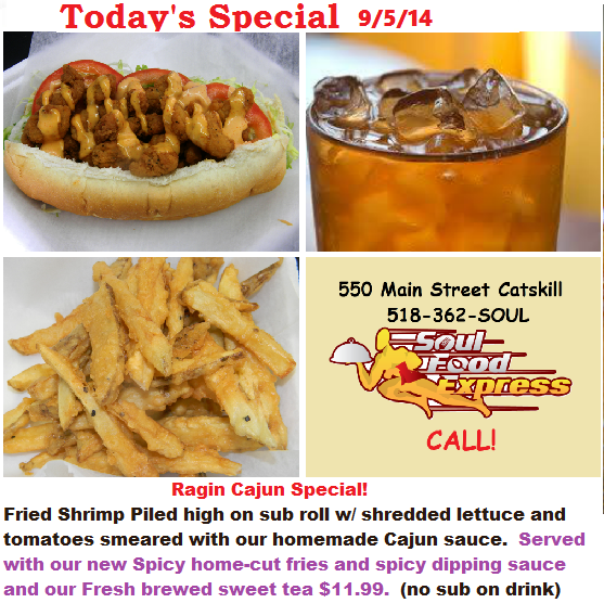 SoulFoodExpress's tweet photo. Ragin Cajun #hudsonny #TGIF http://t.co/m3G4IByZIu
