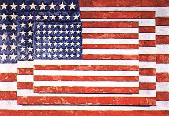 カンタン現代アートbot Jasper Johns B 1930 アメリカの国旗で有名なジャスパージョーンズ 何を描いているかに捉われることなく 平面としての オブジェ を重要視したひと 標的マークや数字も有名なネオダダおじさん T Co Tamil69oni