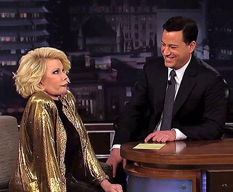 usweekly's tweet image. Jimmy Kimmel and Sarah Silverman remembered Joan Rivers last night: "She wasn't done" usm.ag/1pSbzZl