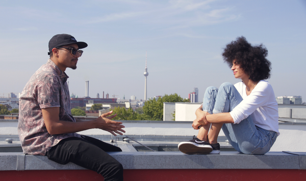 boilerroomtv's tweet image. Perfect day to vibrate a rooftop in Berlin with the Through My Speakers crew and their bass bit.ly/1pwGunD