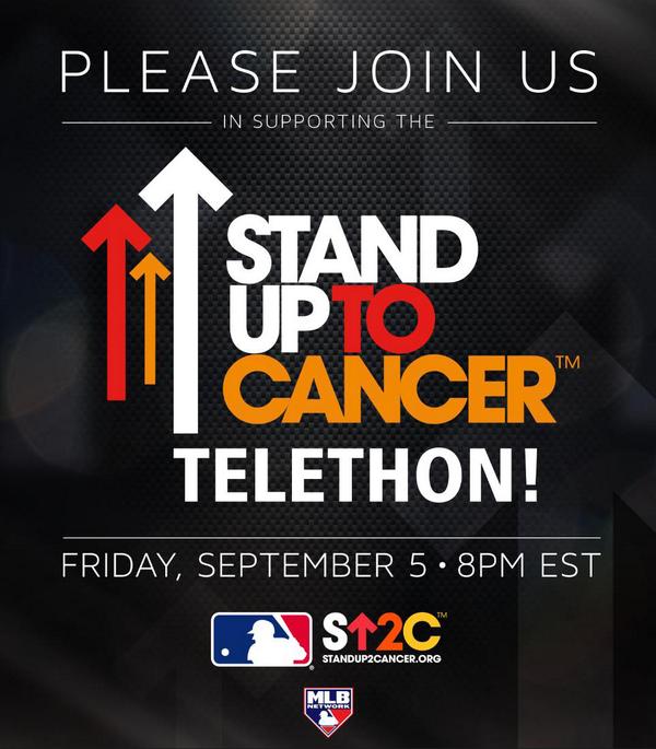 MLB's tweet image. Commissioner Selig, MLB will be recognized during tonight's @SU2C telethon at 8ET. Watch on @MLBNetwork and @MLB.com.
