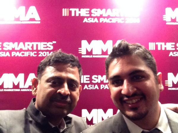 #smartiesAPAC with man who spoke about principles of mobile campaign