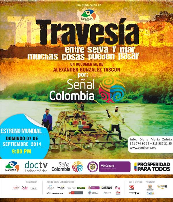 Travesia3's tweet photo. TRAVESÍA, DOMINGO 9:00 PM POR EL CANAL SEÑALCOLOMBIA. http://t.co/KdyBkcx7IM