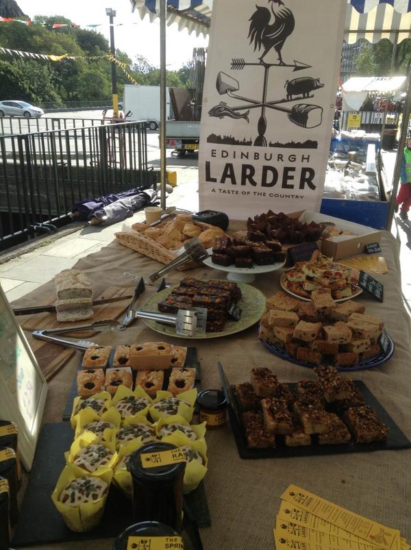ed_larderbistro's tweet photo. Who's going to @EdFarmersMarket tomorrow? @ed_larderbistro will be there! #GFBrownies, #Scones #Stovies #GFMuffins!!! http://t.co/muE8BYnX0Y